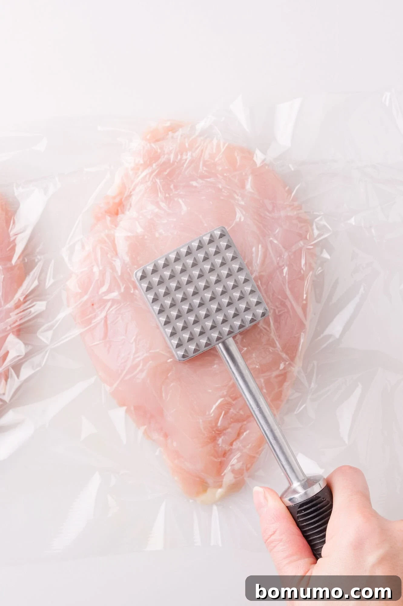 Pounding chicken