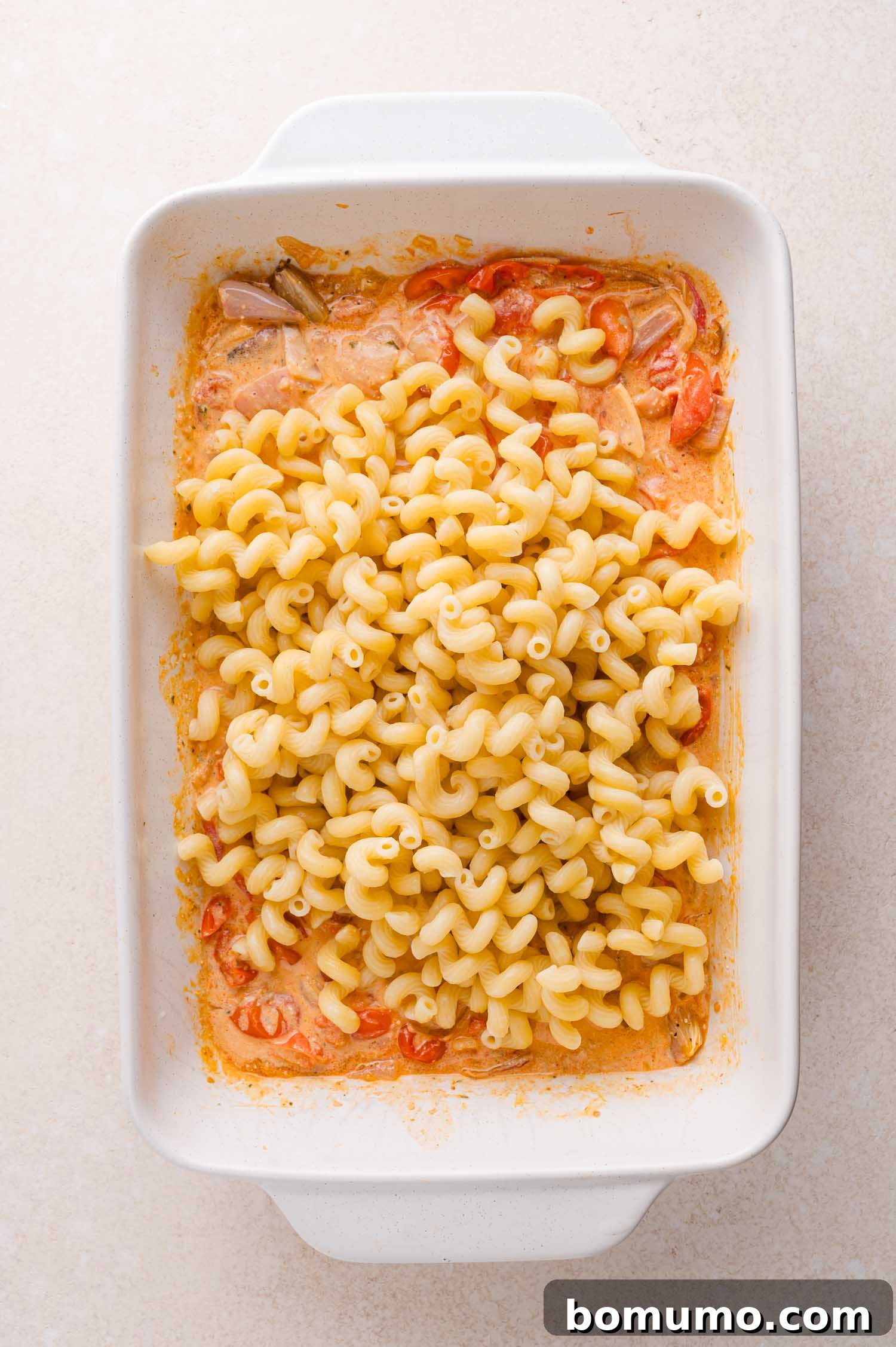 Pasta in Baking Dish